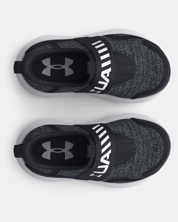 Boys' Infant UA Surge 3 Slip Running Shoes, Black, pdpMainDesktop image number 2